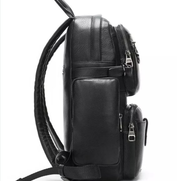 Noblag Large Leather Laptop Backpack School